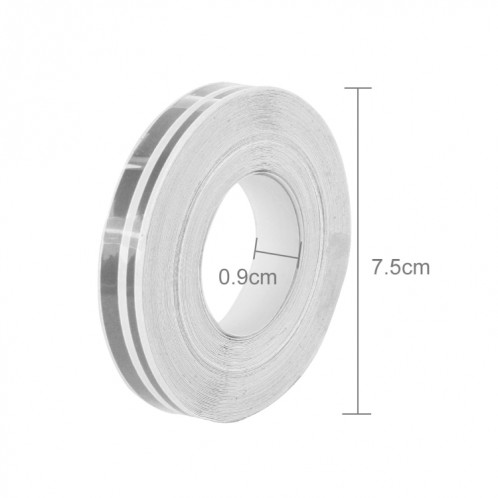 Ligne de ruban de bande décorative auto-adhésive de voiture de 12mm × de 9.8m (Gris) SH760H1246-09