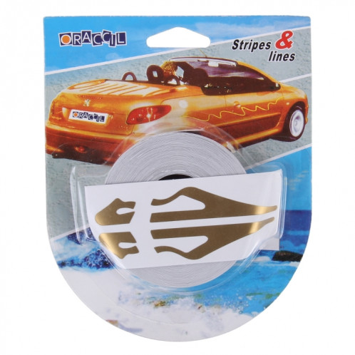 Ligne de ruban de bande décorative auto-adhésive de voiture de 12mm × de 9.8m (Or) SH760J1020-09