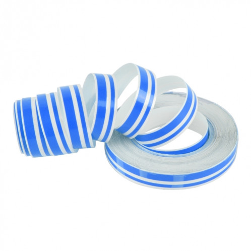 Ligne de ruban de bande décorative auto-adhésive de voiture de 12 mm × 9,8 m (bleu) SH760L1507-09