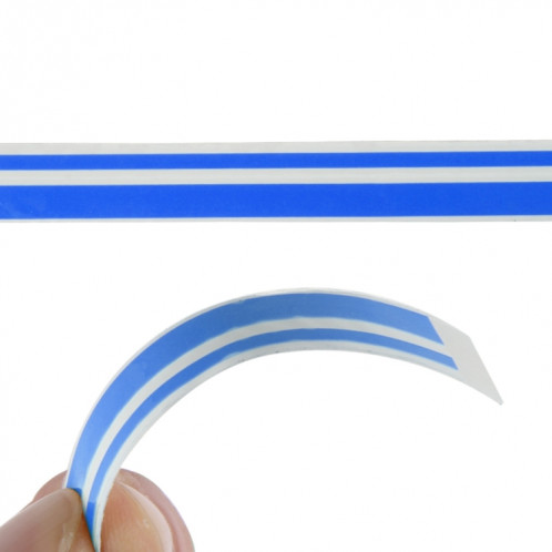 Ligne de ruban de bande décorative auto-adhésive de voiture de 12 mm × 9,8 m (bleu) SH760L1507-09