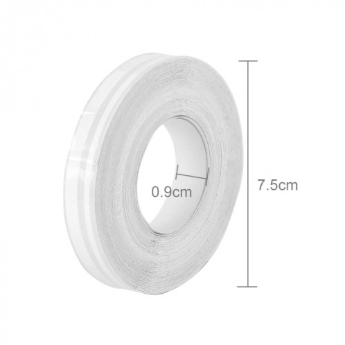 Ligne de ruban de bande décorative auto-adhésive de voiture de 12mm × de 9.8m (Blanc) SH760W1849-09