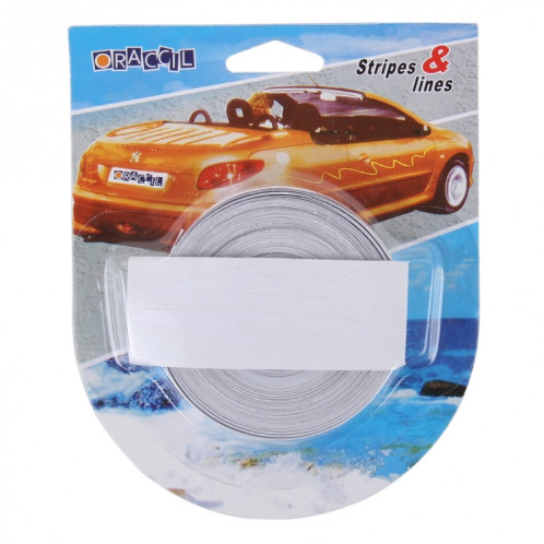 Ligne de ruban de bande décorative auto-adhésive de voiture de 12mm × de 9.8m (Blanc) SH760W1849-09