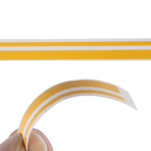 Ligne de bande de bande décorative auto-adhésive de voiture de 12mm × 9.8m (Jaune) SH760Y110-09