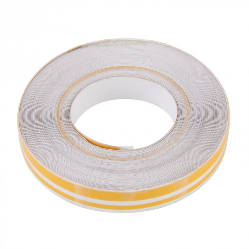 Ligne de bande de bande décorative auto-adhésive de voiture de 12mm × 9.8m (Jaune) SH760Y110-09