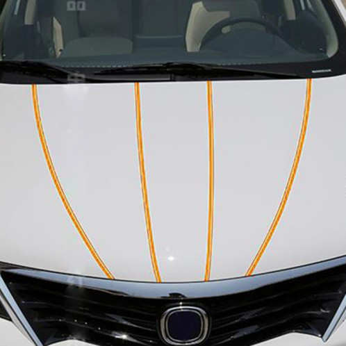 Ligne de bande de bande décorative auto-adhésive de voiture de 12mm × 9.8m (Jaune) SH760Y110-09