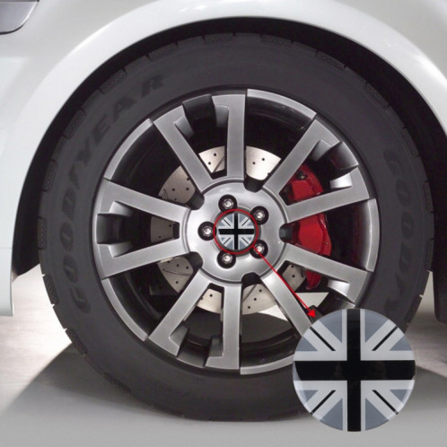 4 pcs drapeau national en métal voiture autocollant moyeu de roue chapeaux centre couvercle décoration SH17631963-07