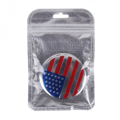 4 PCS USA Drapeau Autocollant De Voiture En Métal Moyeu De Roue Cap Couverture De Centre Couverture SH17651386-07