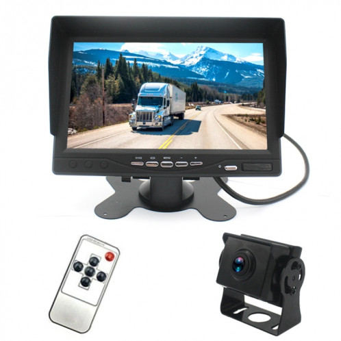PZ612-AHD IP67 120 degrés voiture AHD 1080P 2 mégapixels 7 pouces Moniteur de rétroviseur 1 voie, Vision nocturne polychrome SH1865409-012