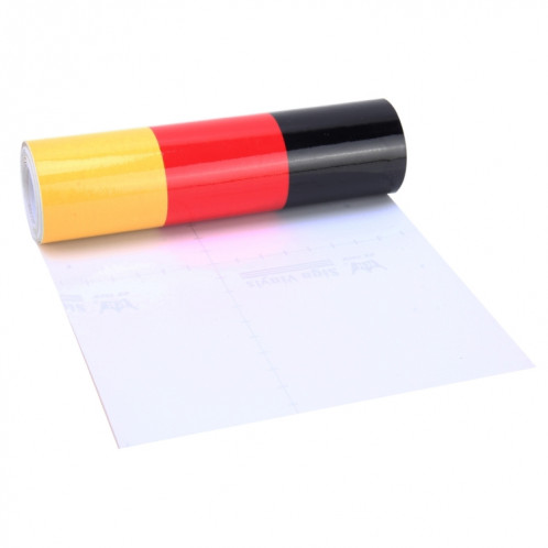 Film de décalque autocollant d'enveloppe en plastique de voiture de drapeau allemand de 2m SH217A175-06