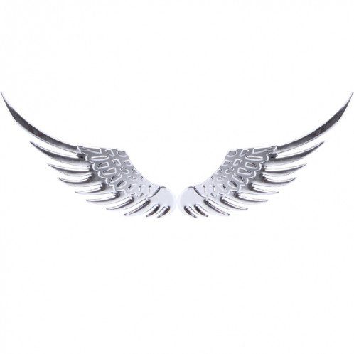 Autocollant de voiture 3D Angel Wing autocollant de voiture Auto Decal Decal Décoration Couleur Argent SH2709477-06