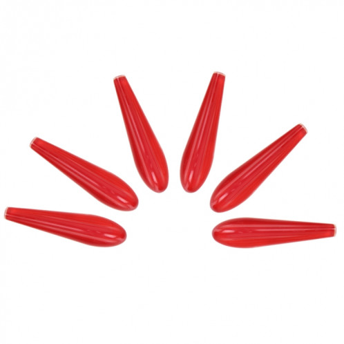 6 PCS Universal Résine Spoiler Arrière Voiture Auto Spoiler Arrière Extérieur Spoiler Kit Kit Crash Bande De Voiture Spoiler Routed Board Mute Redresseur Réducteur De Bruit Spoiler (Rouge) SH845R280-09