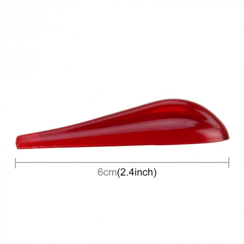 6 PCS Universal Résine Spoiler Arrière Voiture Auto Spoiler Arrière Extérieur Spoiler Kit Kit Crash Bande De Voiture Spoiler Routed Board Mute Redresseur Réducteur De Bruit Spoiler (Rouge) SH845R280-09