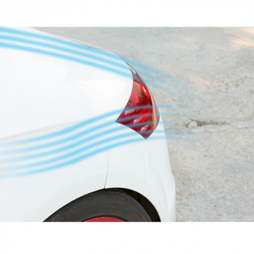 6 PCS Universal Résine Spoiler Arrière Voiture Auto Spoiler Arrière Extérieur Spoiler Kit Kit Crash Bande De Voiture Spoiler Routed Board Mute Redresseur Réducteur De Bruit Spoiler (Rouge) SH845R280-09