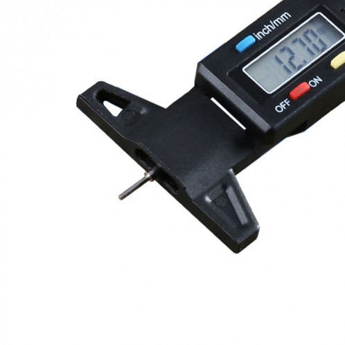 0-25mm Électronique Numérique Tread Plan Rectifiant Rondes Reconnaissance Résultat Existe Tread Tablettes Type Gauge Profondeur Vernier Caliper Outils de Mesure (Noir) S0878B1659-05