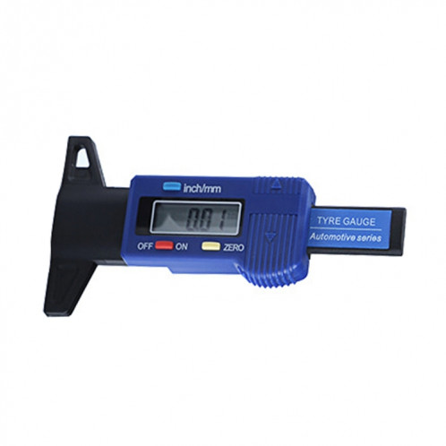 0-25mm Électronique Numérique Plan de la bande de roulement Rectification Ronde Recuit résultat Existe Tread Tablettes Type Jauge Profondeur Vernier Caliper Outils de mesure (Bleu) S0878L889-05