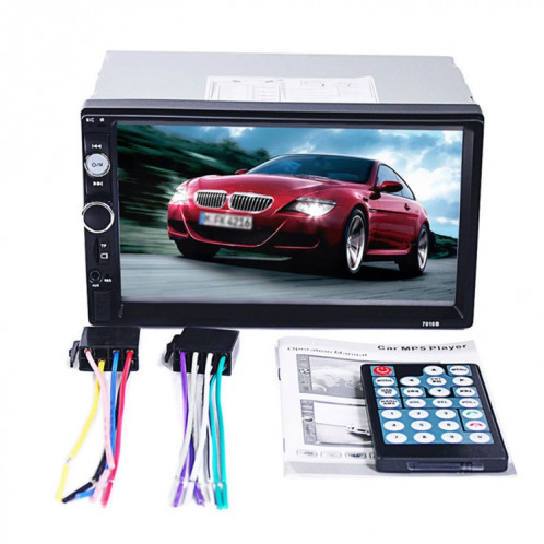 7010B HD 2 Din 7 pouces voiture récepteur radio Bluetooth lecteur MP5, prise en charge de la carte FM et USB et TF SH29661436-013