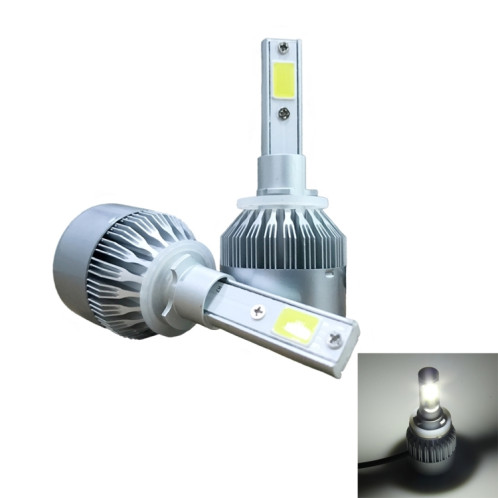 2 pièces 880/881 18W 1800LM 6000K étanche IP68 phare LED automatique de voiture avec 2 lampes LED COB, DC 9-36V (lumière blanche) SH35WL1976-08