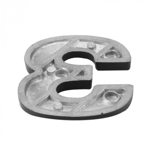 Décalque d'autocollant autocollant, emblème 3D du numéro trois de l'insigne de véhicule de voiture, taille: 3.6 * 4.5 * 0.5cm SH270C1584-05