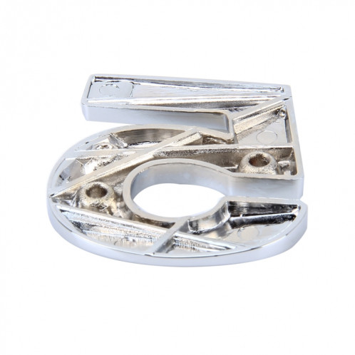 Décalque d'autocollant autocollant, emblème 3D du numéro cinq de l'insigne de véhicule de voiture, taille: 3.6 * 4.5 * 0.5cm SH270E765-05