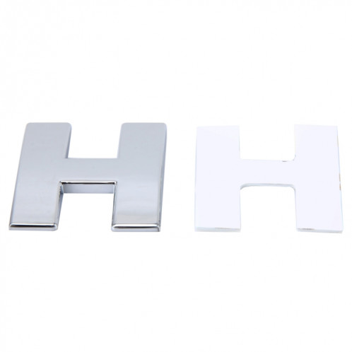 Autocollant autocollant autocollant 3D anglais lettre H emblème de véhicule automobile emblème, taille: 4.5 * 4.5 * 0.5cm SH271H732-05