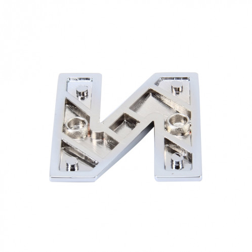 Décalque d'autocollant autocollant, emblème 3D de la lettre N anglaise, emblème de véhicule automobile, taille: 4.5 * 4.5 * 0.5cm SH271P17-05