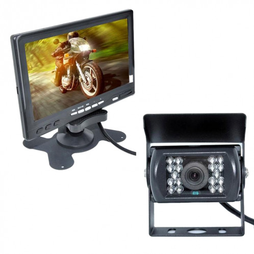 Caméra de recul pour véhicule PZ-607 et moniteur Caméra de recul pour vision nocturne infrarouge avec moniteur HD 7 pouces SH34731611-08