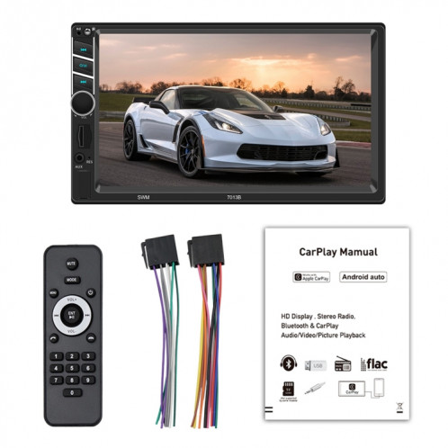 7013B HD 7 pouces voiture Récepteur radio MP5, Soutien FM et Bluetooth et les cartes TF Phone Link et carplay SH3688697-07