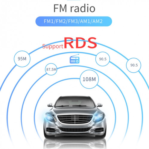 T100 7 pouces HD récepteur universel d'autoradio lecteur MP5, prise en charge FM & AM & RDS & Bluetooth & liaison téléphonique avec télécommande SH3700297-020