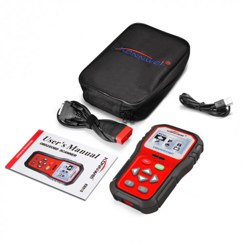 Outils d'analyse diagnostique automatique de voiture de KONNWEI KW818 EOBD / OBDII CAN Scanner de lecteur de code (seulement pour la voiture de l'essence 12V) SO38001844-08