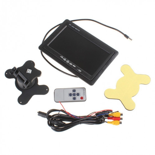 PZ-708 7,0 pouces TFT LCD Moniteur de voiture avec support et télécommande SH38601851-011