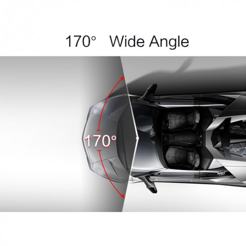 Enregistreur de voiture d'affichage HD d'enregistrement vidéo HD de 4 pouces avec appareil photo F2.0 séparé, 12MP 170 degrés Enregistreur de boucle d'affichage grand angle / arrière / enregistrement de SH4135197-013