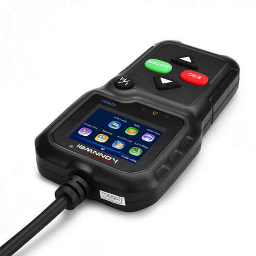 Outils d'analyse diagnostique automatique de voiture de KW680 mini OBDII outil de balayage d'adaptateur de balayage automatique (peut détecter la batterie et la tension, détectent seulement la voiture de SO240B491-07