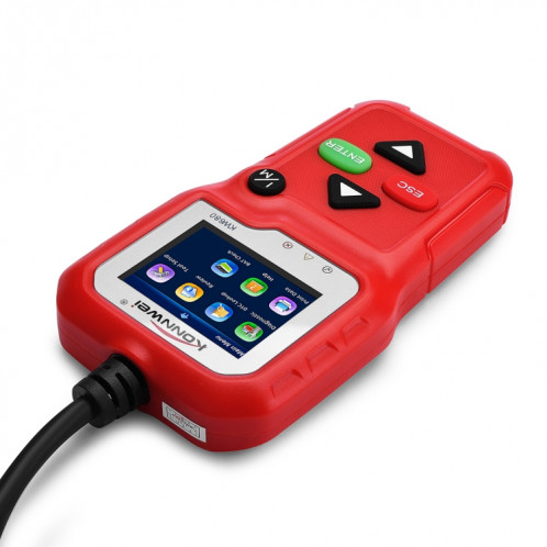 Outils d'analyse diagnostique automatique de voiture de KW680 mini OBDII outil de balayage d'adaptateur de balayage automatique (peut détecter la batterie et la tension, détectent seulement la voiture de SO240R1463-07
