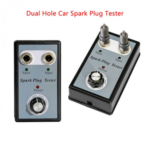Réglable Double trou Voiture Spark Plug Testeur Spark Plug Détecteur 12 V Essence Véhicules Bougie d'allumage Test Outils de Diagnostic SR42711247-04