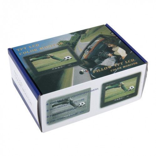 7 pouces TFT LCD moniteur couleur TFT LCD moniteur couleur avec télécommande Disponible pour VCD / DVD / GPS / CAMERA SH429815-06