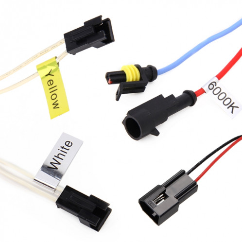 Phare de lentille de projecteur bi-xénon IPHCAR G262 H1 3.0 pouces 12V avec décoration d'angle exquis pour la conduite à droite (rouge) SH740R1012-015