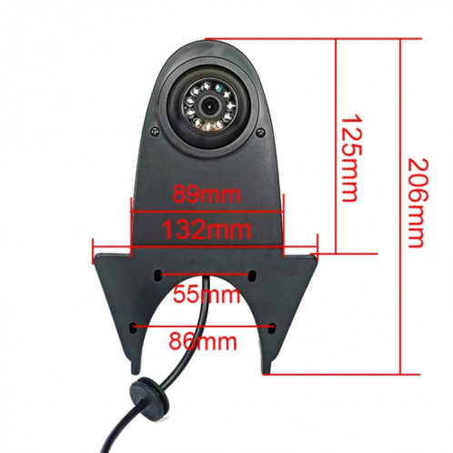 PZ489 Caméra de recul camion / camionette 120 degrés pour Stebbings Benz DC 9V-15V Câble 10 mètres SH5161229-09