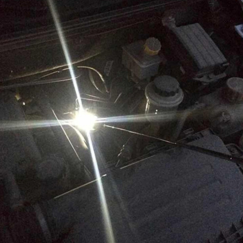 Miroir d'inspection châssis de véhicule à caméra rétractable avec 3 LEDs LED 5 mm LED, diamètre du miroir: 82 mm, longueur d'extension maximale: 760 mm SM52675-011