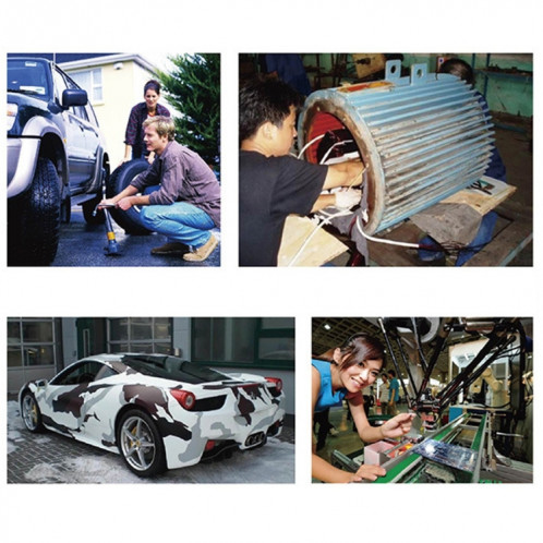 Miroir d'inspection châssis de véhicule à caméra rétractable avec 3 LEDs LED 5 mm LED, diamètre du miroir: 82 mm, longueur d'extension maximale: 760 mm SM52675-011