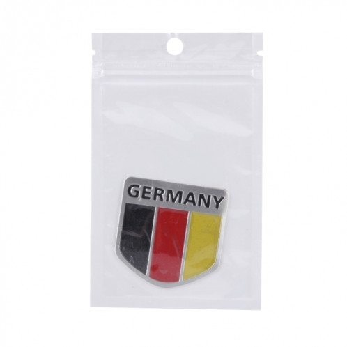 Autocollant de voiture en métal de style drapeau allemagne SH52821348-05