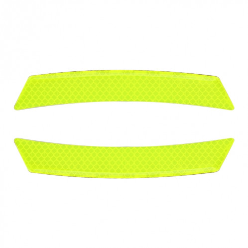 2 pcs auto-styling de roue sourcil autocollant décoratif bande décorative (vert) SH328G1588-07