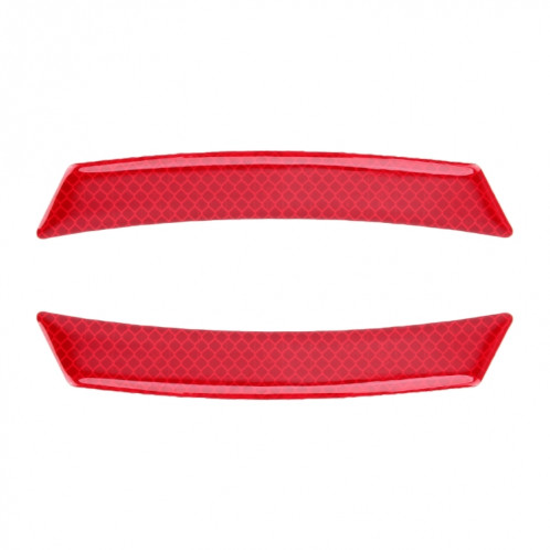 2 pcs auto-styling roue sourcil autocollant décoratif bande décorative (rouge) SH328R683-07