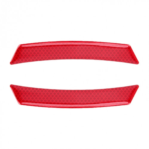 2 pcs auto-styling roue sourcil autocollant décoratif bande décorative (rouge) SH328R683-07