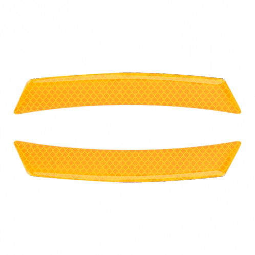2 pcs auto-styling roue sourcil autocollant décoratif bande décorative (jaune) SH328Y129-07