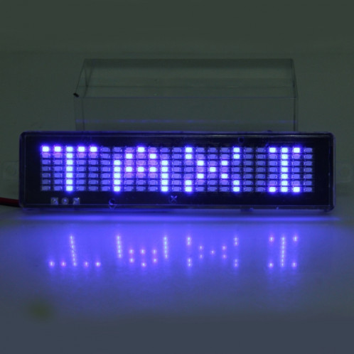 Panneau de signalisation programmable d'affichage de défilement de message de vitrine de voiture de CC 12V LED avec la télécommande (lumière bleue) SH76BL1666-07