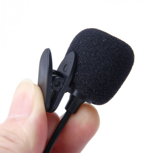 10 PCS Car Audio Microphone 3.5mm Jack Plug Mic Stéréo Mini Filaire Clip Externe Microphone Lecteur pour Auto DVD Radio, Longueur de Câble: 2.1m SH64991107-07