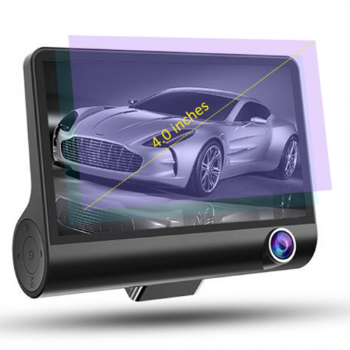 Écran IPS 4,0 pouces 5,0 mégapixels 170 degrés grand angle Full HD 1080P DVR voiture vidéo 3 canaux, prise en charge de la lumière de remplissage de vision nocturne / visuel inversé / carte TF (32 Go max) / capteur SH65861444-015