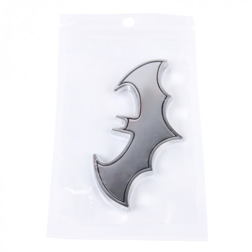 Autocollant sans métal en forme de chauve-souris en métal brillant (argent) SH717S121-05