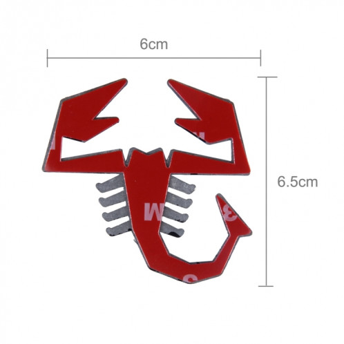 Autocollant sans voiture en métal brillant de forme scorpion (jaune) SH727Y511-05