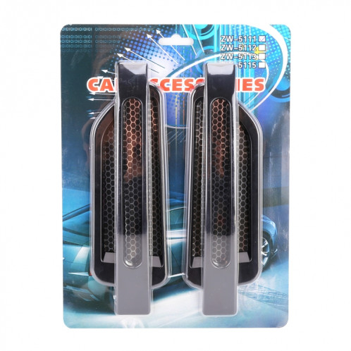 Autocollant décoratif aléatoire pour voiture, style 2 PCS (noir) SH958B697-07
